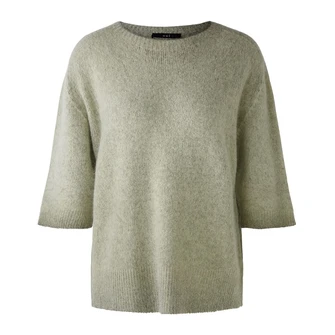 Oui Dames Trui 0091119 Olijf
