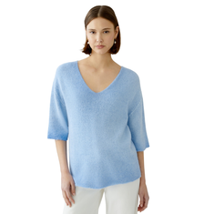Oui Dames Trui 0091930 Bleu