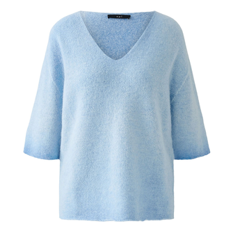 Oui Dames Trui 0091930 Bleu