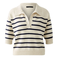 Oui Dames Trui 0091933 WIT DESSIN