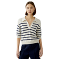 Oui Dames Trui 0091933 WIT DESSIN