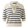 Oui Dames Trui 0091933 WIT DESSIN