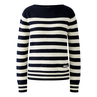 Oui Dames Trui 0091948 Blauw dessin