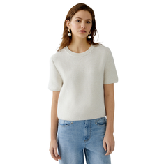 Oui Dames Trui 0091964 OFF-WHITE