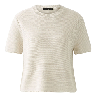 Oui Dames Trui 0091964 OFF-WHITE