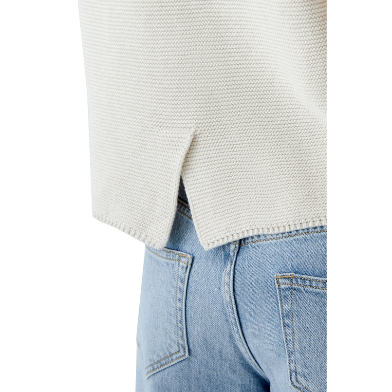 Oui Dames Trui 0091964 OFF-WHITE