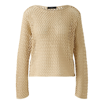 Oui Dames Trui 0092221 Zand