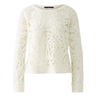 Oui Dames Trui 0092229 OFF-WHITE