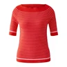 Oui Dames Trui 0092961 Rood dessin