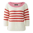 Oui Dames Trui 0092971 WIT DESSIN