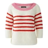 Oui Dames Trui 0092971 WIT DESSIN