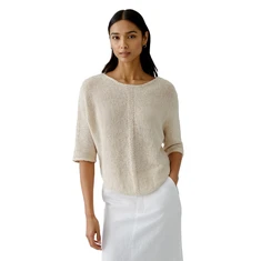 Oui Dames Trui 0092981 Beige