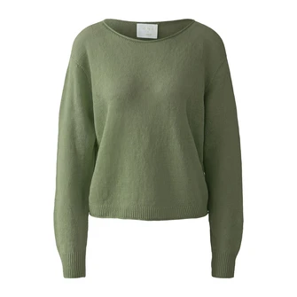 Oui Dames Trui 0093303 Olijf