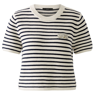 Oui Dames Trui 0093311 WIT DESSIN