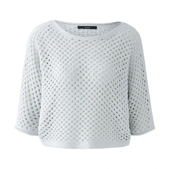 Oui Dames Trui 0093319 Zilver