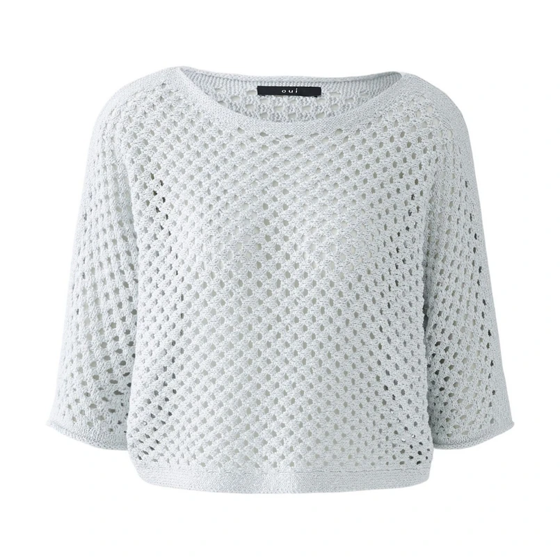 Oui Dames Trui 0093319 Zilver