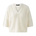 Oui Dames Trui 0093321 OFF-WHITE
