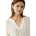 Oui Dames Trui 0093321 OFF-WHITE