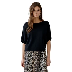 Oui Dames Trui 0093699 Zwart