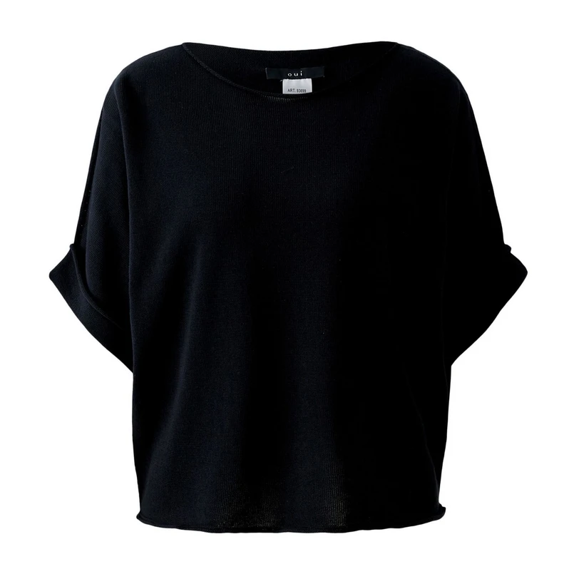 Oui Dames Trui 0093699 Zwart