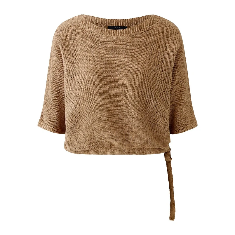 Oui Dames Trui 0093702 Camel