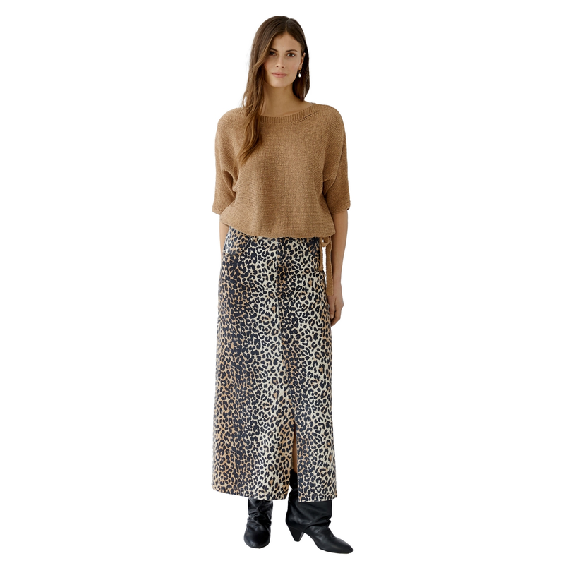 Oui Dames Trui 0093702 Camel