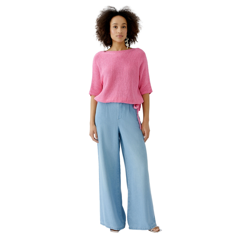Oui Dames Trui 0093702 Fuchsia