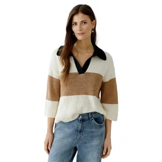 Oui Dames Trui 0093716 Camel
