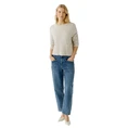 Oui Dames Trui 0094275 Beige