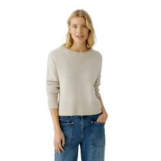 Oui Dames Trui 0094275 Beige