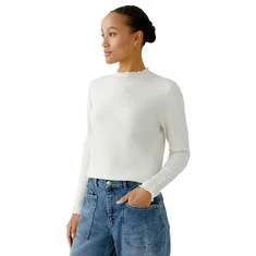 Oui Dames Trui 0094277 OFF-WHITE