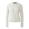 Oui Dames Trui 0094277 OFF-WHITE