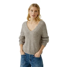 Oui Dames Trui 0094281 Taupe
