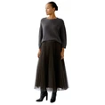 Oui Dames Trui 0094286 Bruin