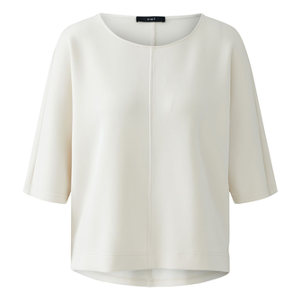 Oui Dames Trui 0094435 OFF-WHITE