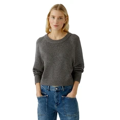 Oui Dames Trui 94298 Taupe