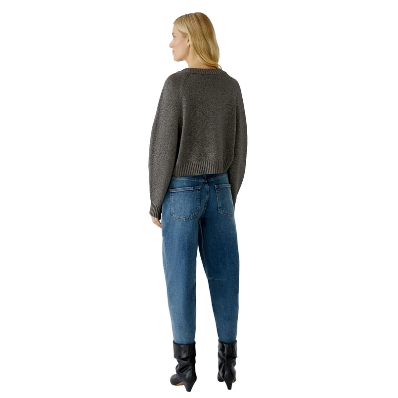 Oui Dames Trui 94298 Taupe