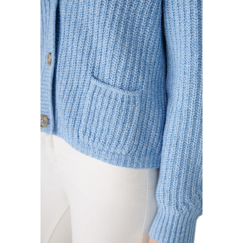 Oui Dames Vest 0088120 Bleu