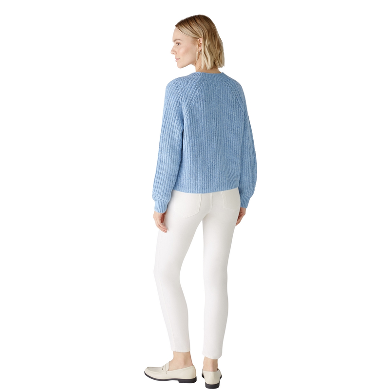 Oui Dames Vest 0088120 Bleu