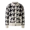 Oui Dames Vest 0090045 Zwart dessin