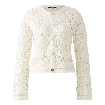 Oui Dames Vest 0092057 OFF-WHITE