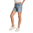 Para Mi Dames Broek Bobby Short Daily De Mid blue denim