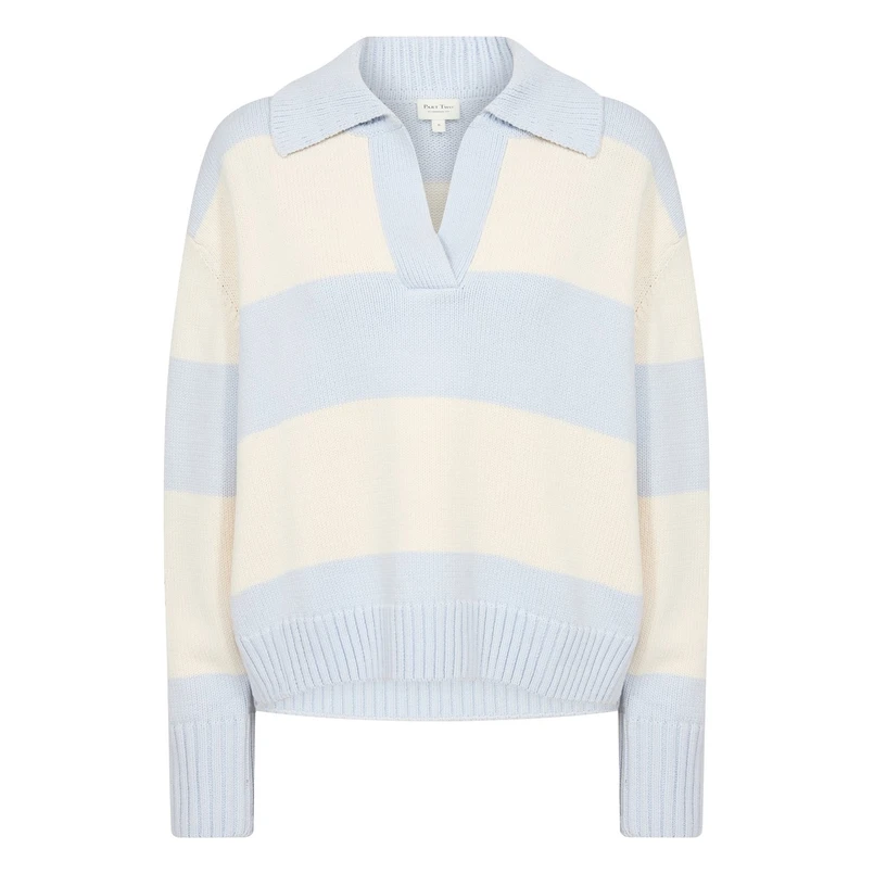 Part Two Dames Trui 30308436 Blauw dessin