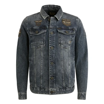 PME Legend Heren Jas Pdj2508715 Mid blue denim