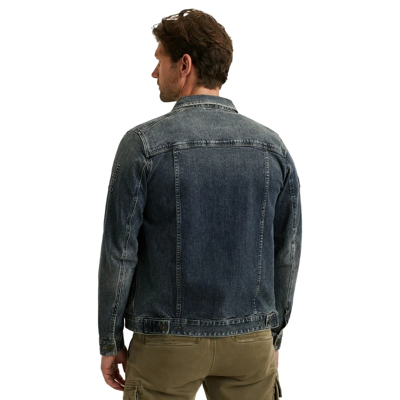 PME Legend Heren Jas Pdj2508715 Mid blue denim
