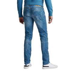PME Legend Heren Jeans NIGHTFLIGHT STRETCH SLUB DENIM Mid blue denim