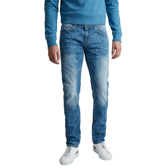 PME Legend Heren Jeans NIGHTFLIGHT STRETCH SLUB DENIM Mid blue denim