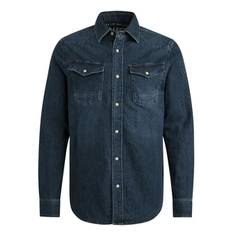 PME Legend Heren Overhemd PSD2508222 Black denim