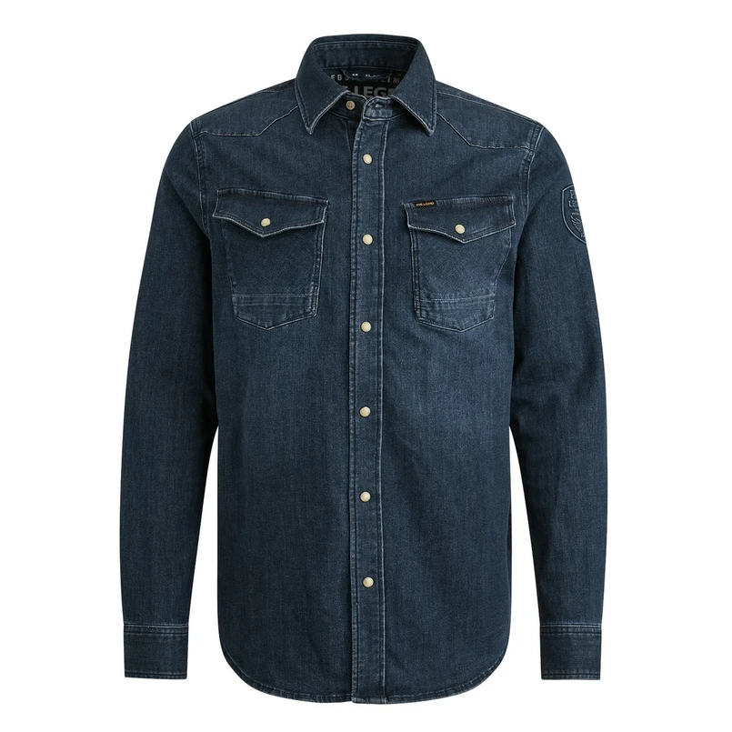 PME Legend Heren Overhemd PSD2508222 Black denim