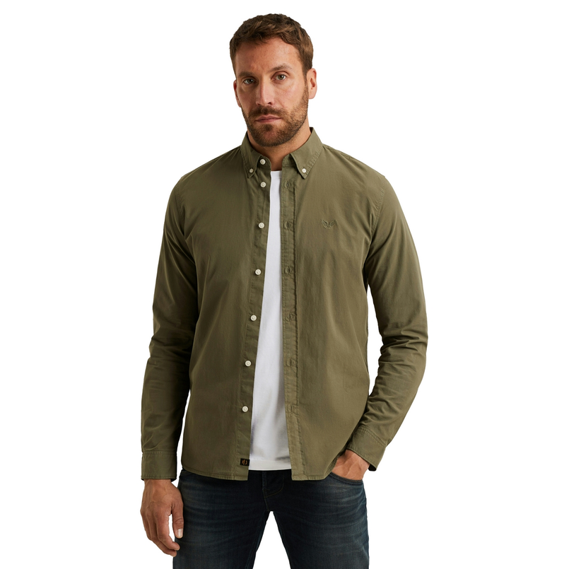 PME Legend Heren Overhemd Psi000044 Olijf